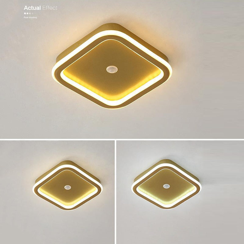 Human PIR Motion Sensor LED Ceiling Lamp for Bedroom Corridor