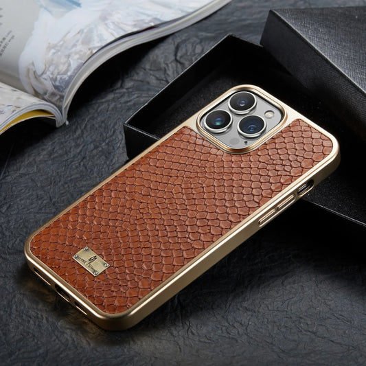 Snake Pattern Leather Phone Case For Iphone