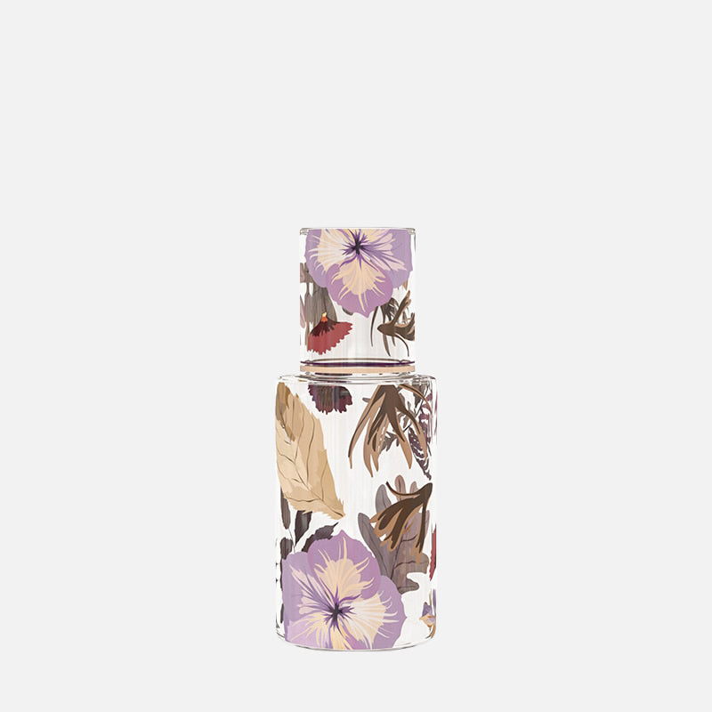 Rosa Printed Design Pitcher & Cup Set