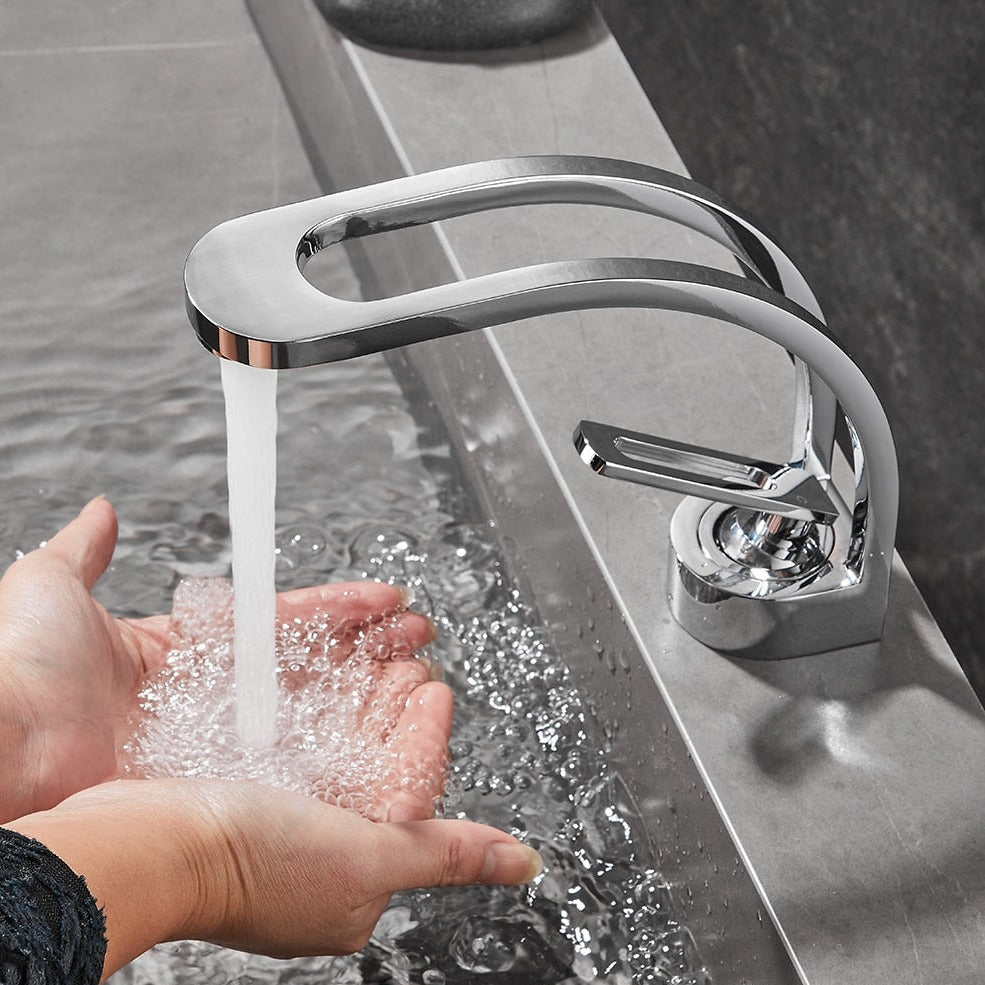 Miravique - Curved Dual-Channel Modern Bathroom Faucet