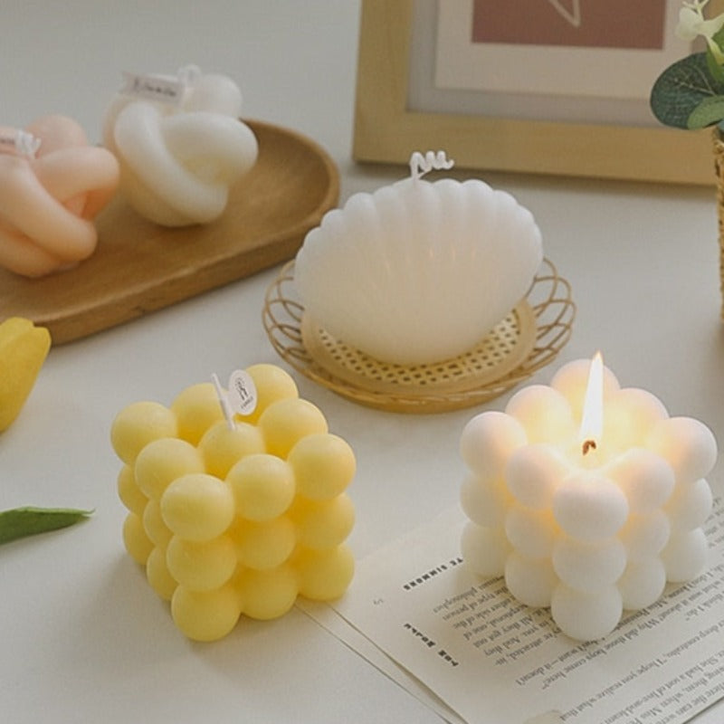 Bubble Cube Decorative Candles