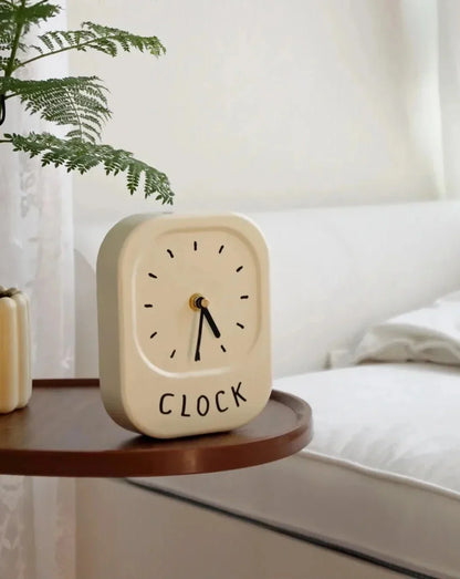 Cream White Minimalistic "Clock"