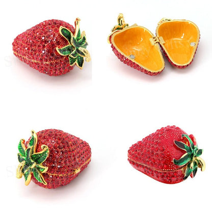 Miravique Strawberry Jewelry And Trinket Box