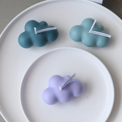 Cloud Paint Decorative Candle