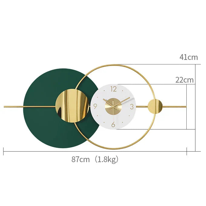 Green Simple Silent Wall Clock