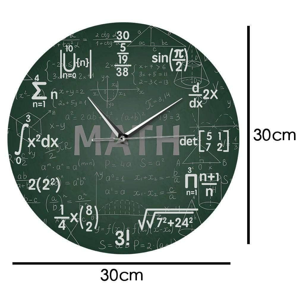 Science & Math Wall Clock - Unique & Educational Timepiece