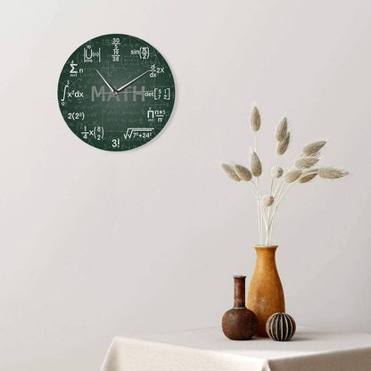 Science & Math Wall Clock - Unique & Educational Timepiece