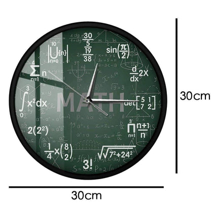 Science & Math Wall Clock - Unique & Educational Timepiece