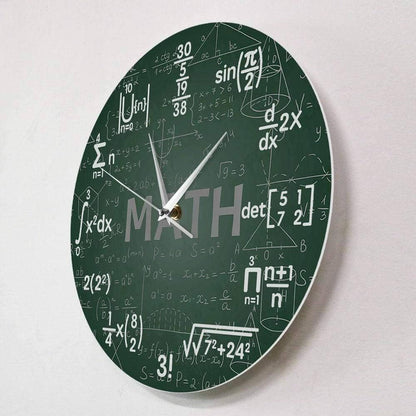 Science & Math Wall Clock - Unique & Educational Timepiece