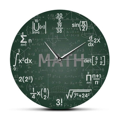 Science & Math Wall Clock - Unique & Educational Timepiece