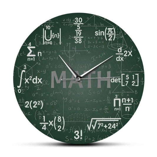 Science & Math Wall Clock - Unique & Educational Timepiece