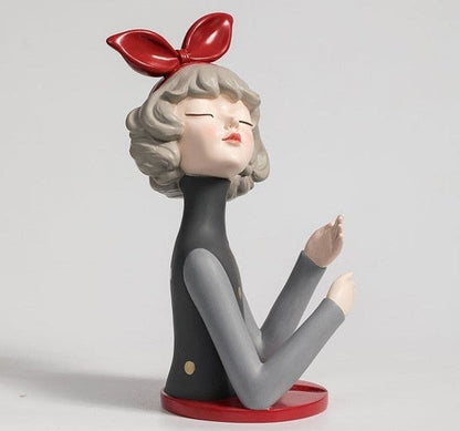 Bowknot Lady Wine Bottle Holder