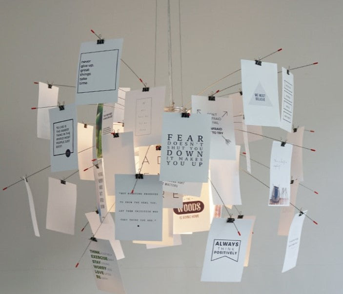 DIY Illumination Ingo Maurer Zettel Chandelier: Personalized Lighting