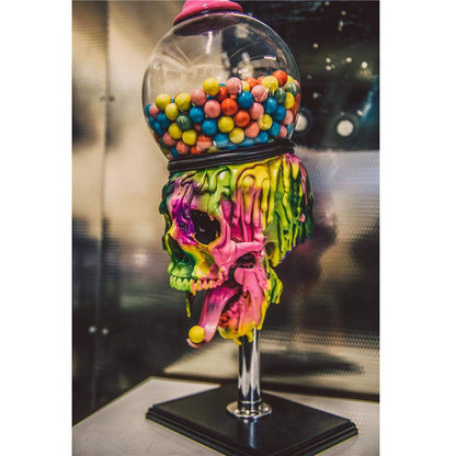 Skull Bubble Gum Machine Halloween Table Ornaments