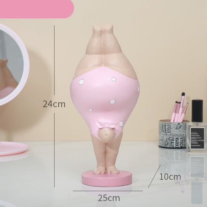 Charming Plus-Size Yoga Woman Figurine