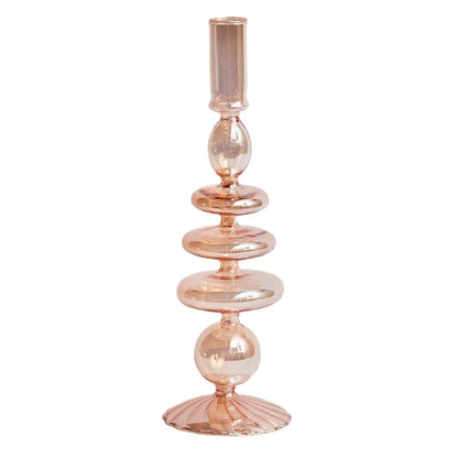 Nordic Glass Candle Holders – Elegant Candlelight Ambiance for Home and Events