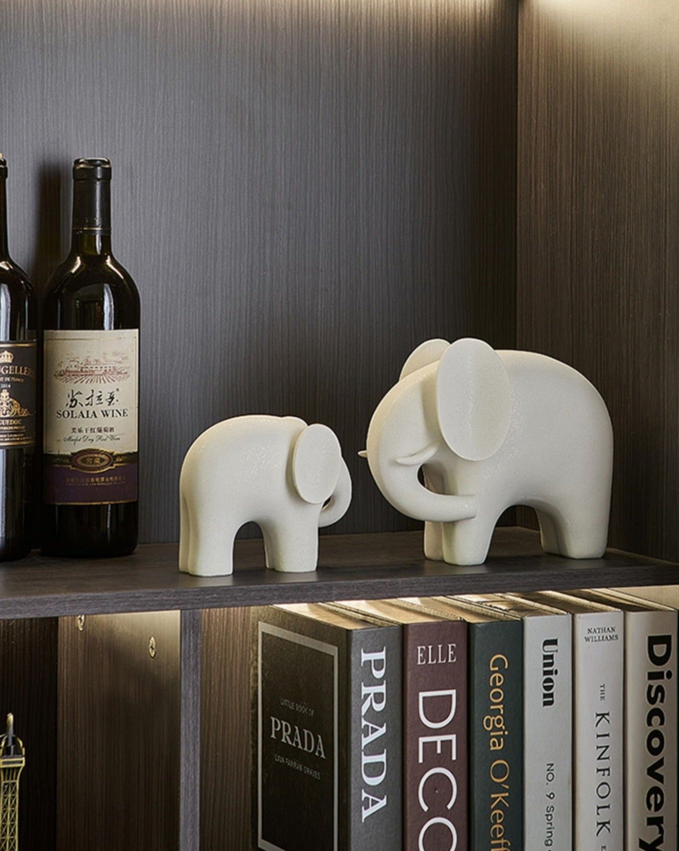 White Nordic Elephant Statue