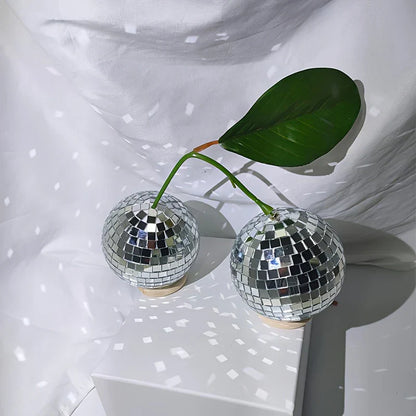 Disco Ball Sparkle Cherry Ornament