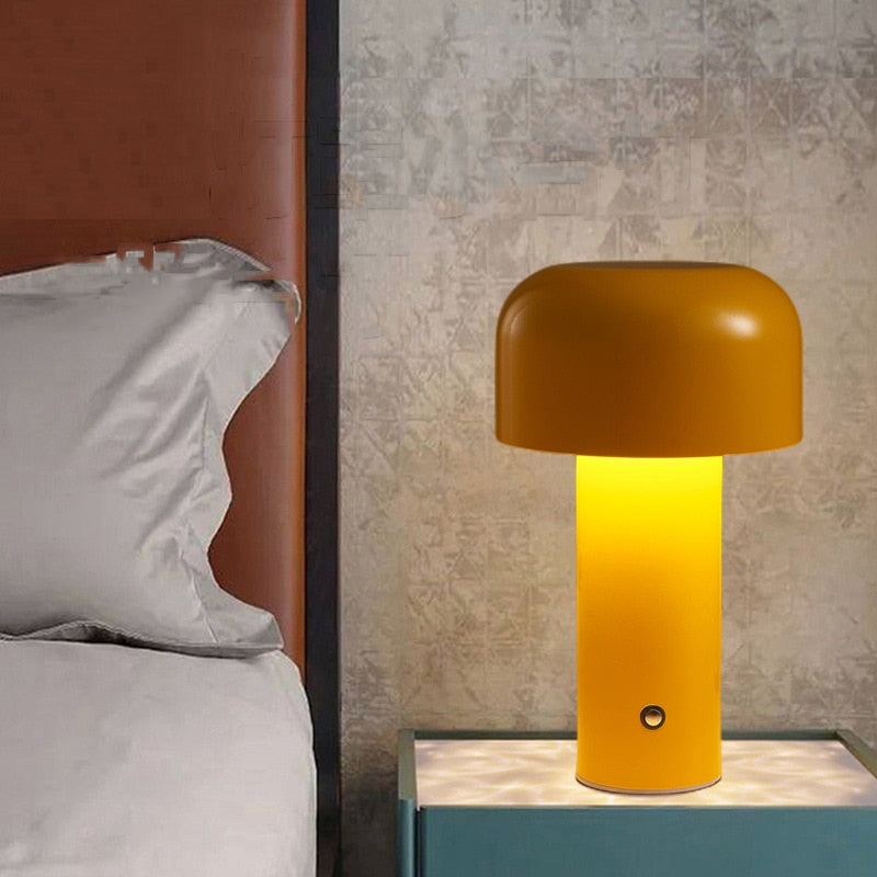 Italian Style Mushroom Cordless Table Lamp