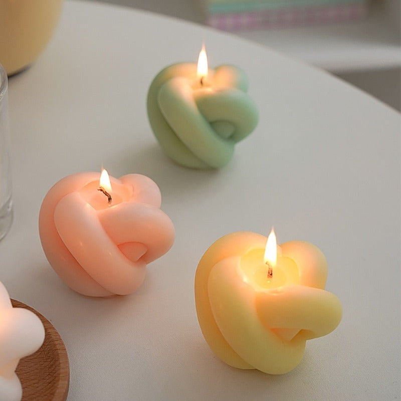 Rope Apple Decorative Candles