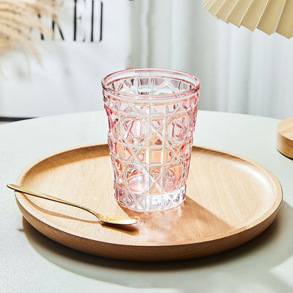 Genie Checkered Diamond Glass Drinking Cup