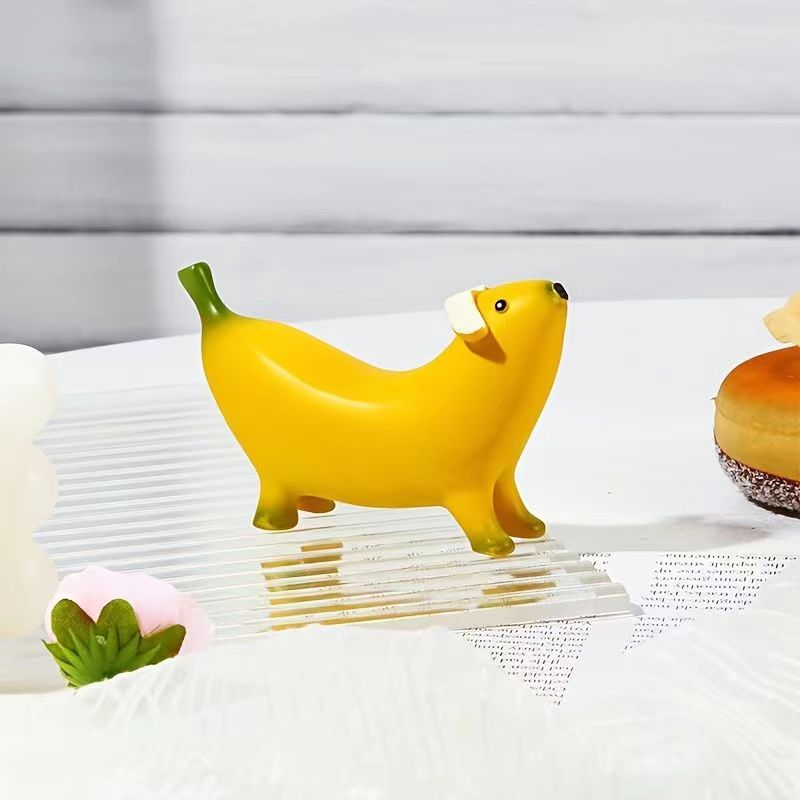 Funny Banana Dog Statue