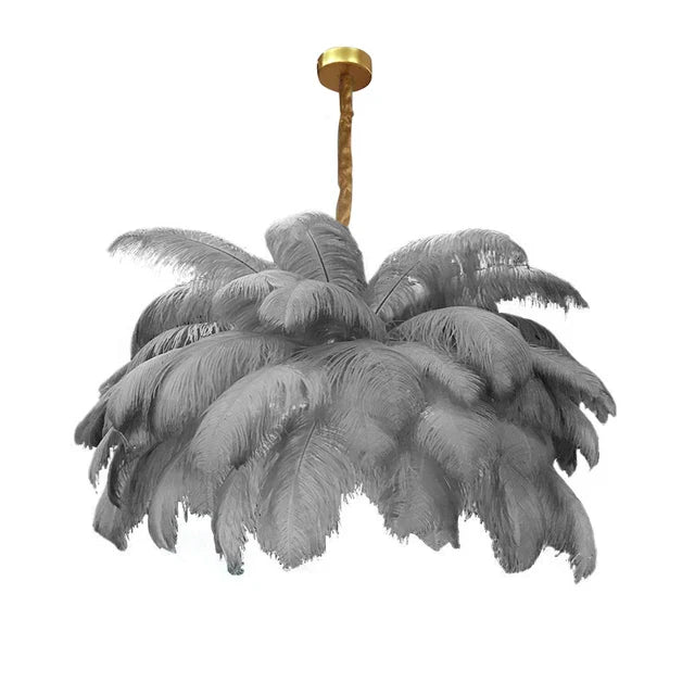 Ostrich Feather Chandelier