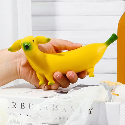 Funny Banana Dog Statue