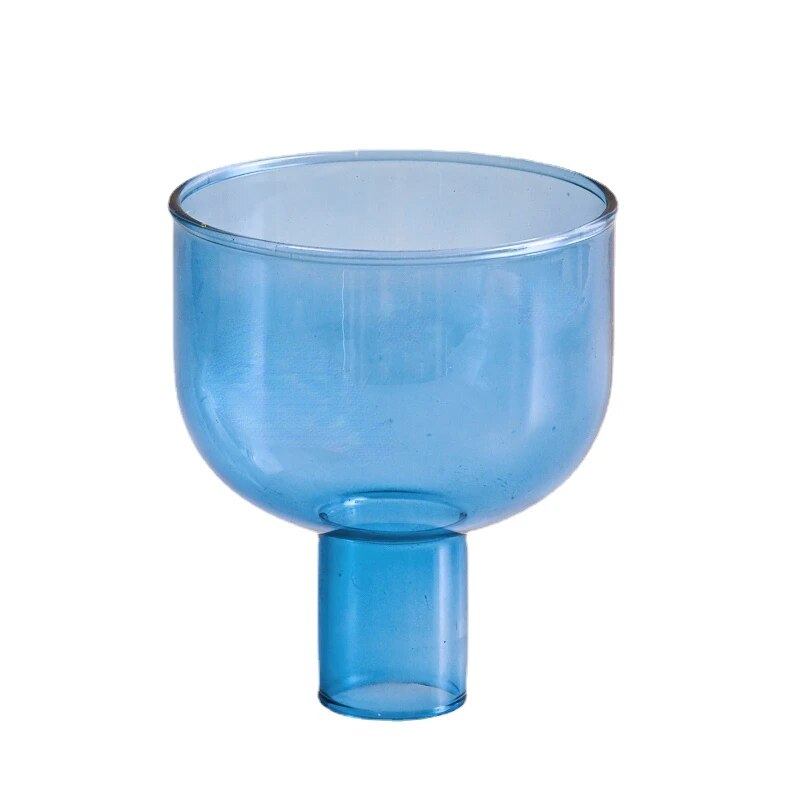 Colorful Glass Taper & Pillar Candle Holders & Vases