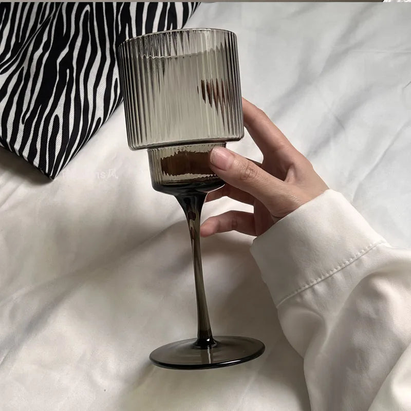 Eclipse Striped Wine Goblet