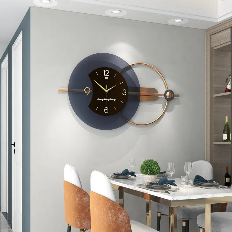 Double-Layer Hanging Wall Clock