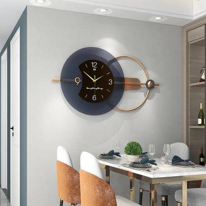 Double-Layer Hanging Wall Clock