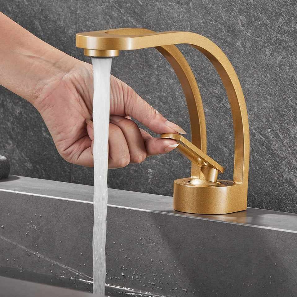 Miravique - Curved Dual-Channel Modern Bathroom Faucet