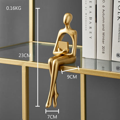 Golden Abstract Figurine