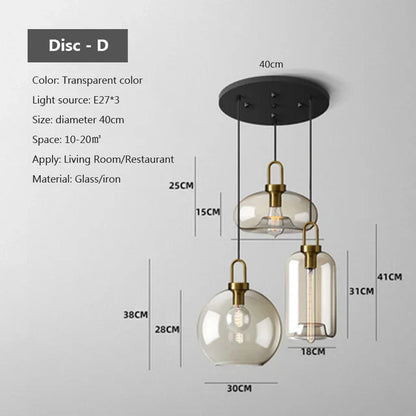 Modern Glass Pendant Light