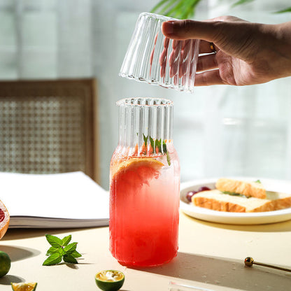 Petal Texture Glass & Pitcher Set