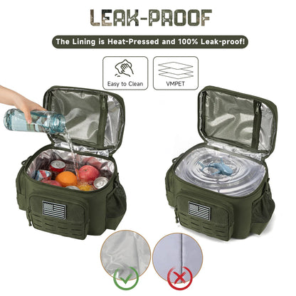 Tactical Lunch Box for Men - Heavy Duty Leakproof Cooler Bag for Work & Outdoor Adventures