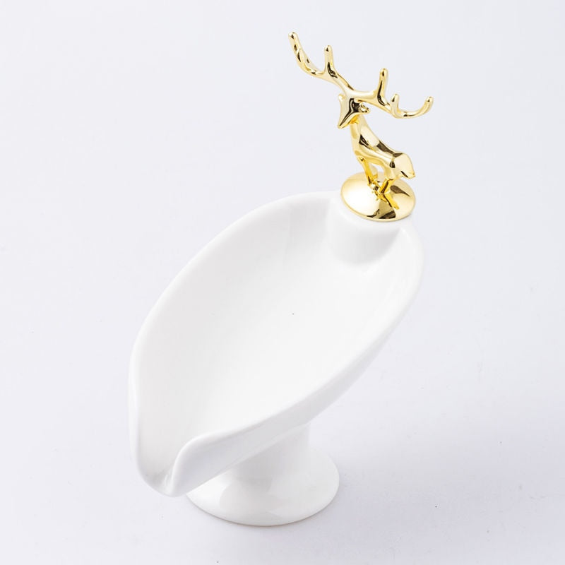 Luxury Gold Plated Soap Dish with Drainer