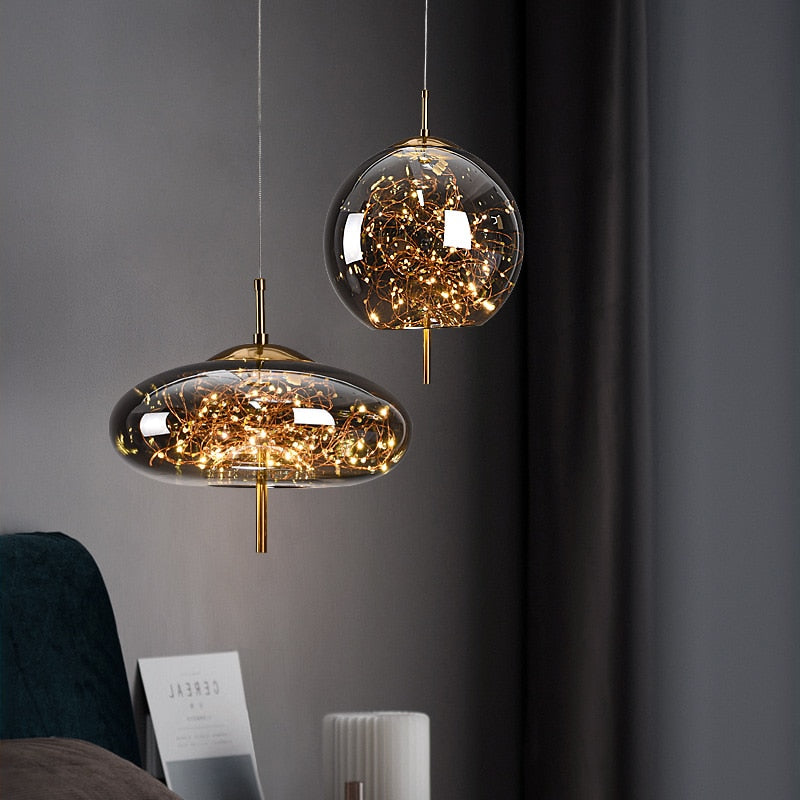 Haydée Glass Star Pendant Light lamp