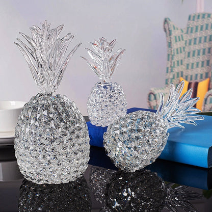 Crystal Hand-Crafted Pineapple Sculpture