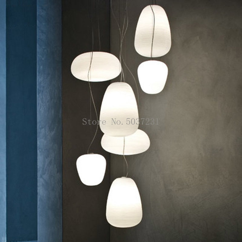 Modern Milky Glass Pendant Lamp - Elegant Lighting for Your Interior