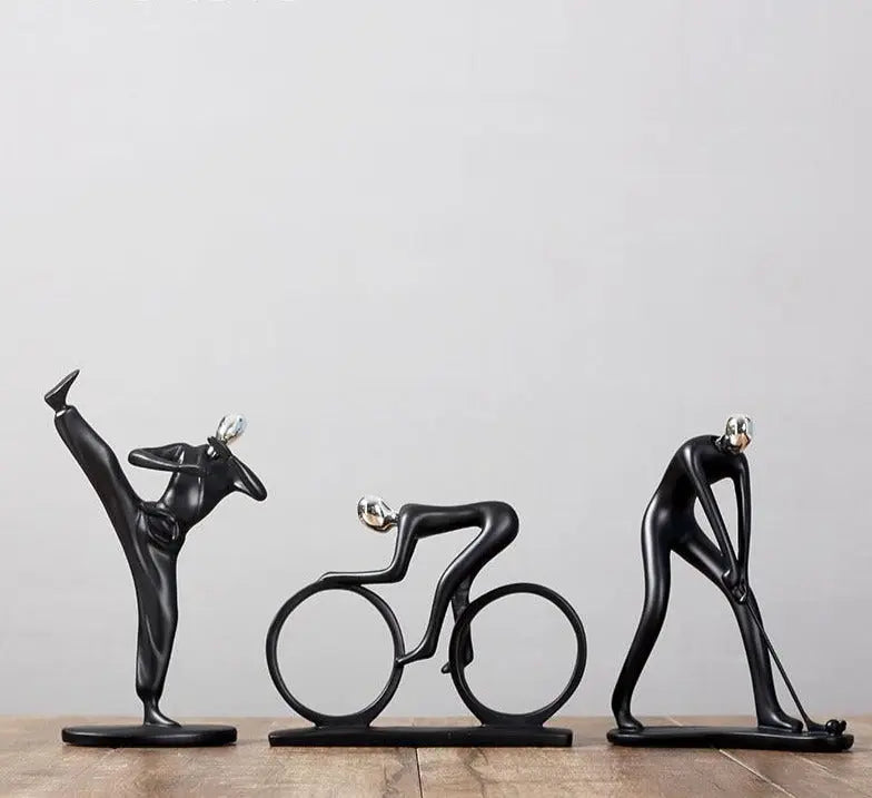 Sports Abstract Figurines