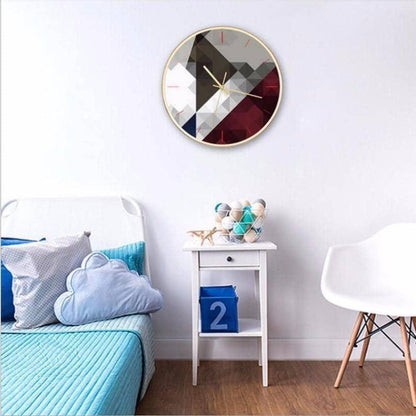 Stay On Time with Stylish 3D Geometric Wall Clock: Modern Home Decor