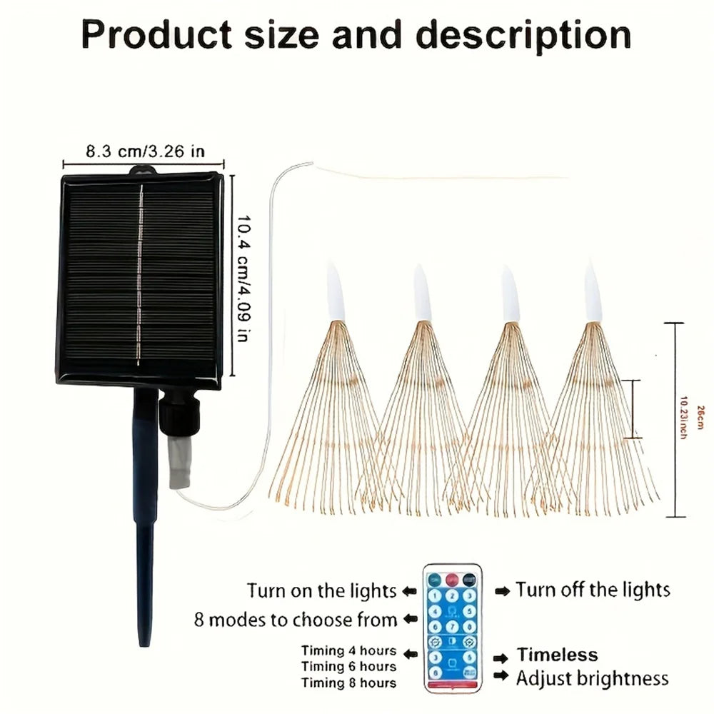 NebulaGlow - Hanging Solar Fireworks Lamp