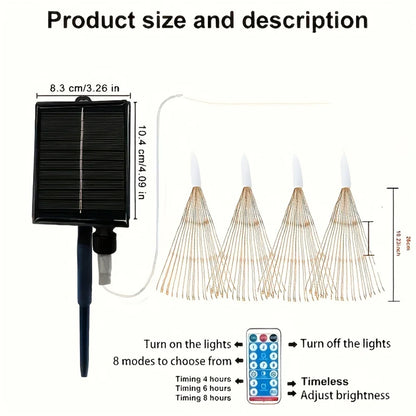 NebulaGlow - Hanging Solar Fireworks Lamp