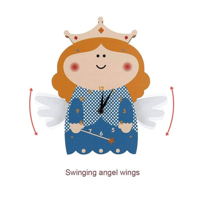 Swinging Angel Kids Bedroom Wall Clocks: Fun and Whimsical Decor