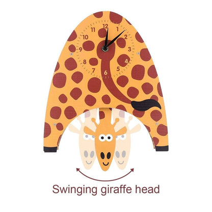 Swinging Giraffe Kids Bedroom Wall Clocks: Fun and Whimsical Decor