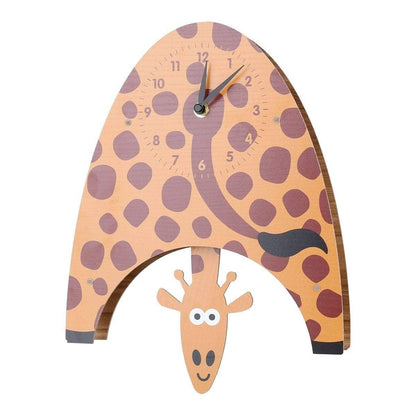 Swinging Giraffe Kids Bedroom Wall Clocks: Fun and Whimsical Decor