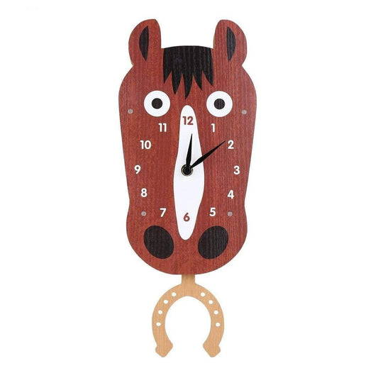 Swinging Horse Kids Bedroom Wall Clocks: Fun and Whimsical Decor