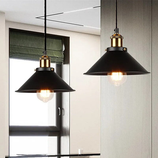 TimelessCraft - Retro Metal and glass Pendant Light